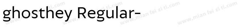 ghosthey Regular字体转换